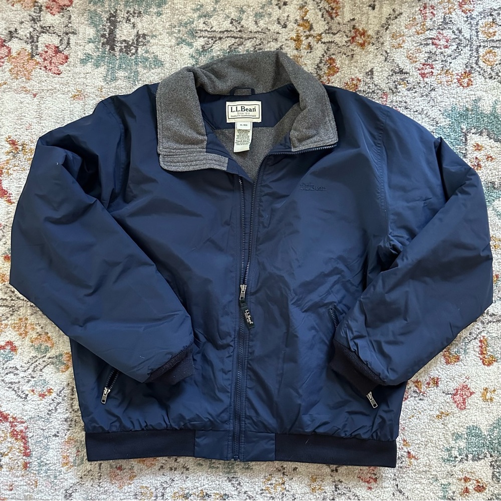 Men’s L.L. Bean Fleece Lined Warm Up Jacket